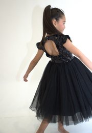 FIONA Ceremony dress Black - Size 130cm (7/8 years)
