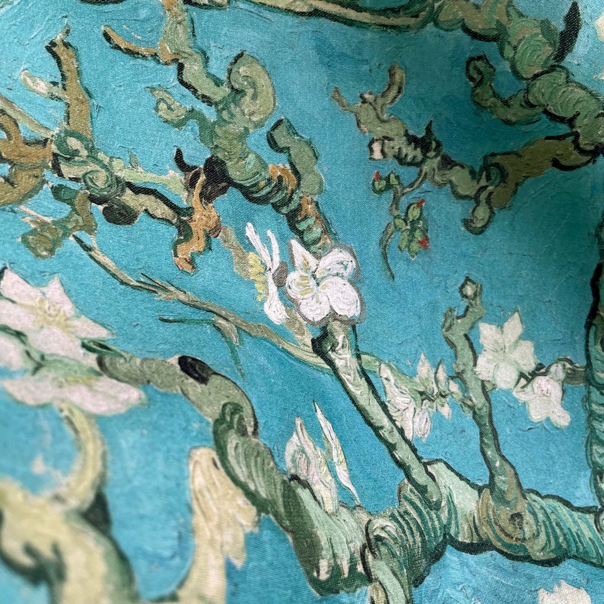 Turquoise amandel bloesem dier kussensom