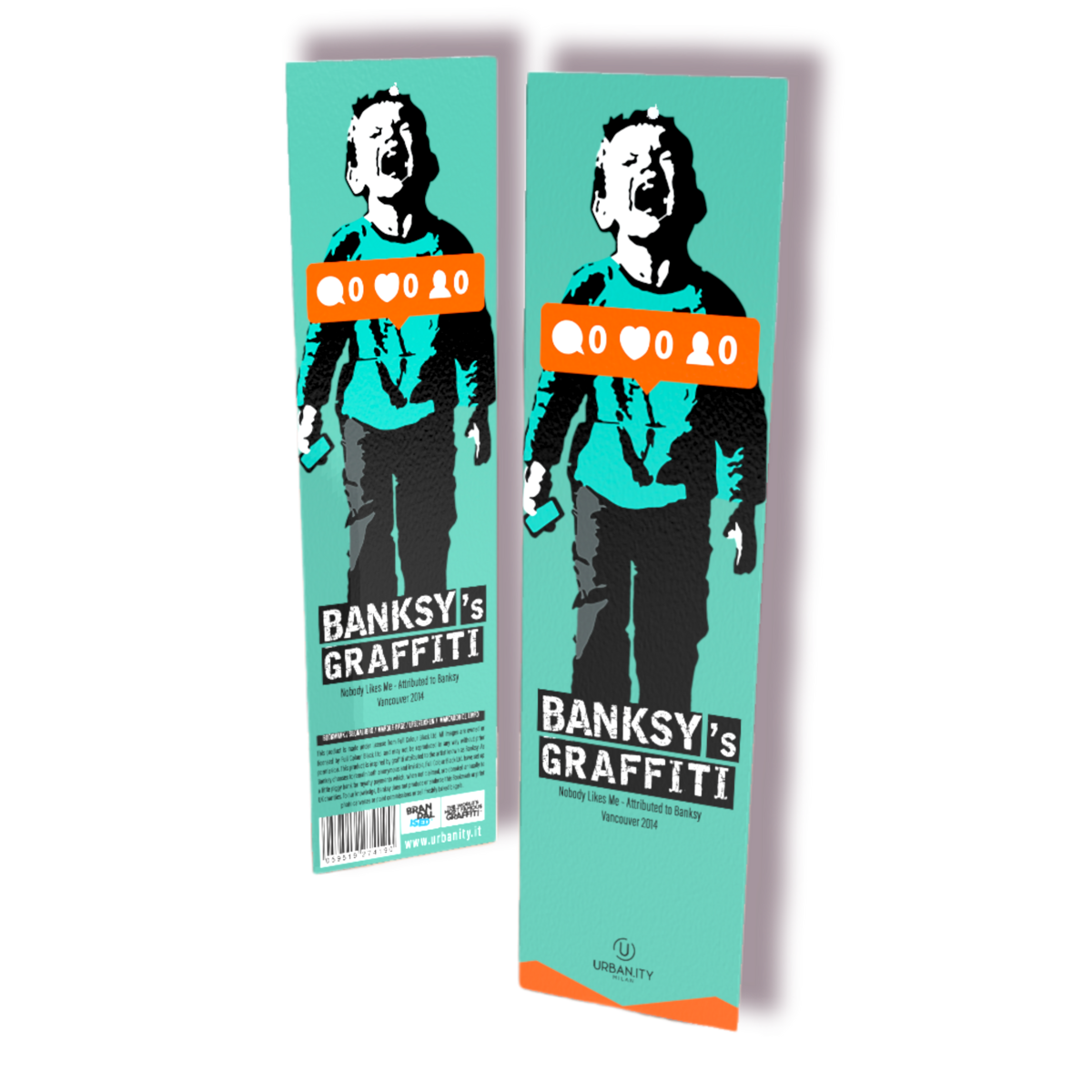 Marque-page "Soft-Touch" de Banksy - Personne ne m'aime
