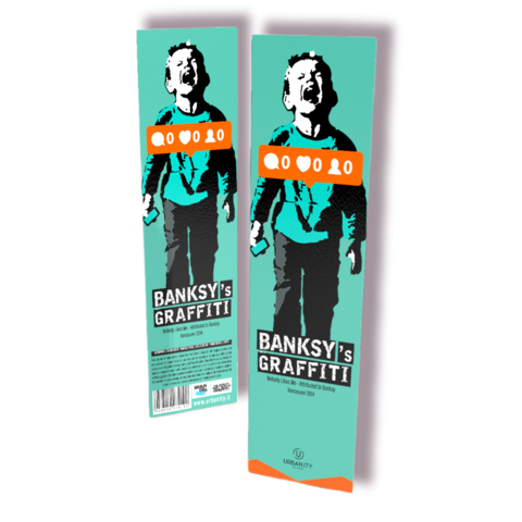Banksy "Soft-Touch" Bookmark - Nobody Likes Me