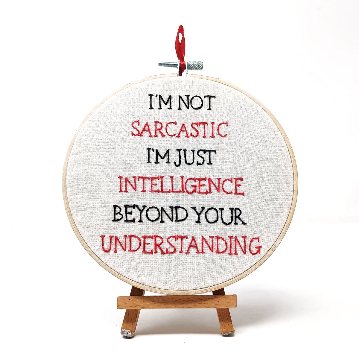 I'm not sarcastic