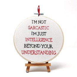 I'm not sarcastic