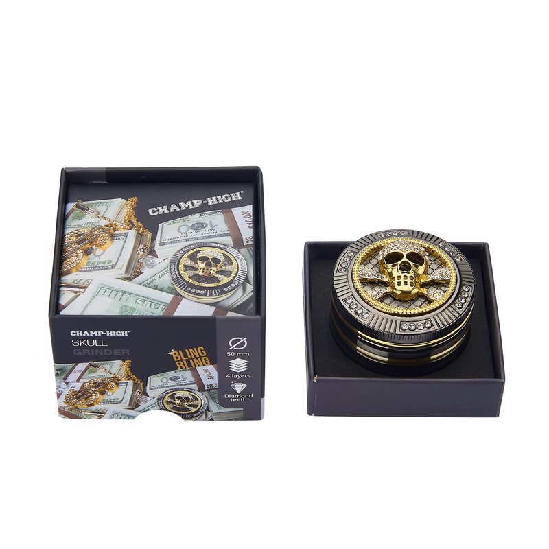 Grinder - Moulin à Herbes - Épices en Aluminium avec Tamis - 50 mm
