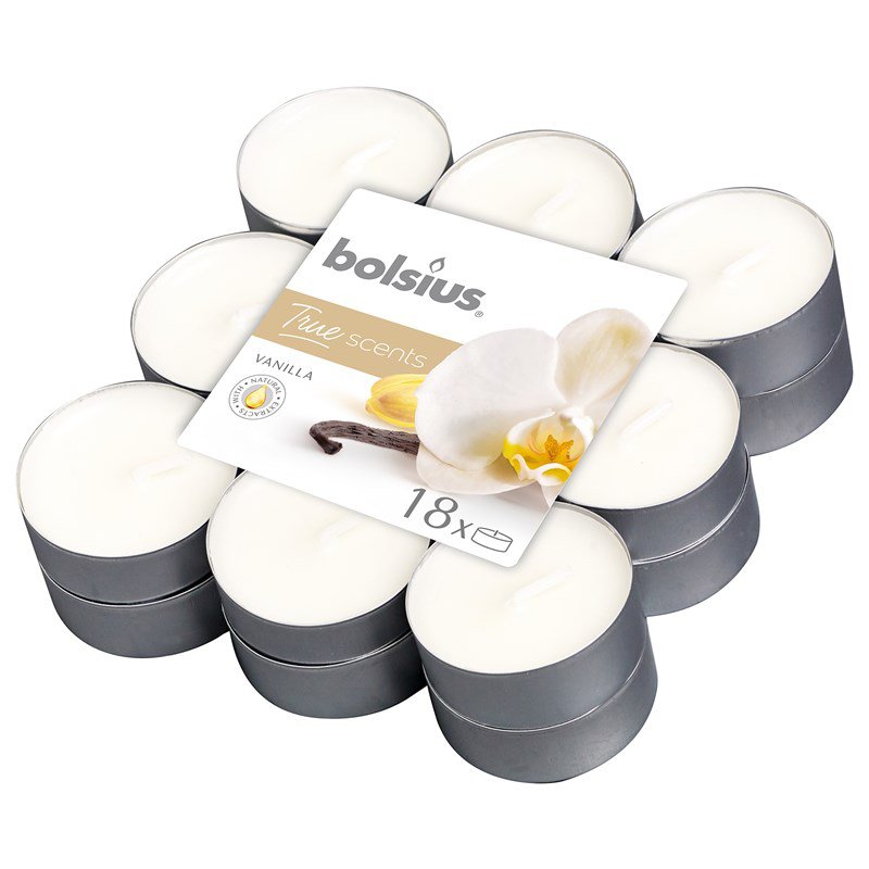 Bolsius Fragrance Teelicht 18 Stück Vanille