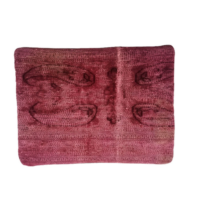Funda de Cojín Kilim Tejida a Mano Rosa Bashful