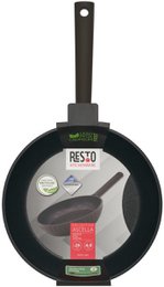 RESTO Padella Ø26 cm Ascella 940010 – Nera – Rivestimento Antiaderente Senza PFAS – Adatta per Induzione e Tutte le Fondi di Calore – Alluminio Riciclato