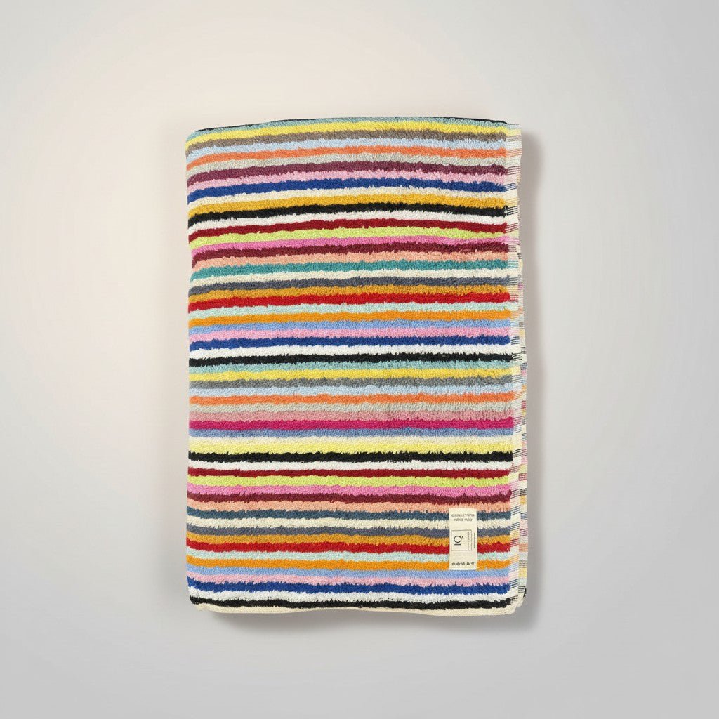 Badehåndklæde | Tyskland | Farverige striber| 170x85 cm