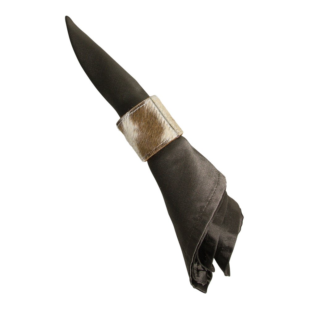 Napkin ring cowhide brown 5cm
