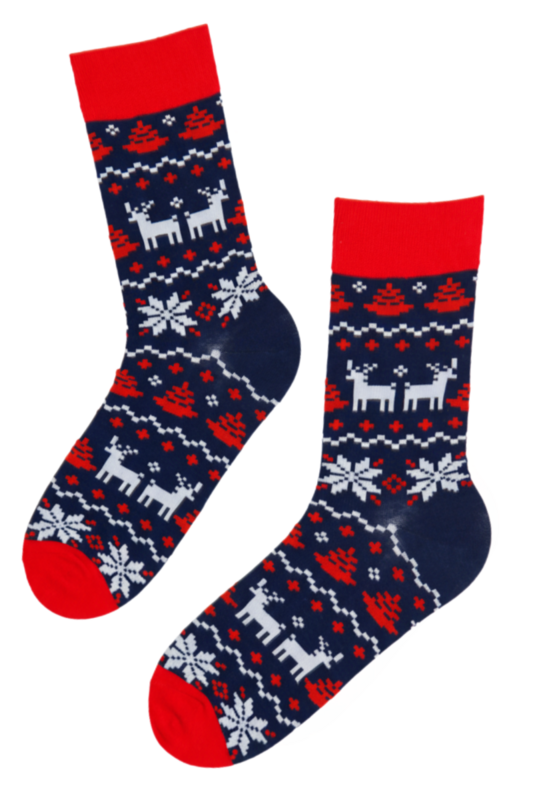 Chaussettes de Noël pour hommes RIKSON avec rennes