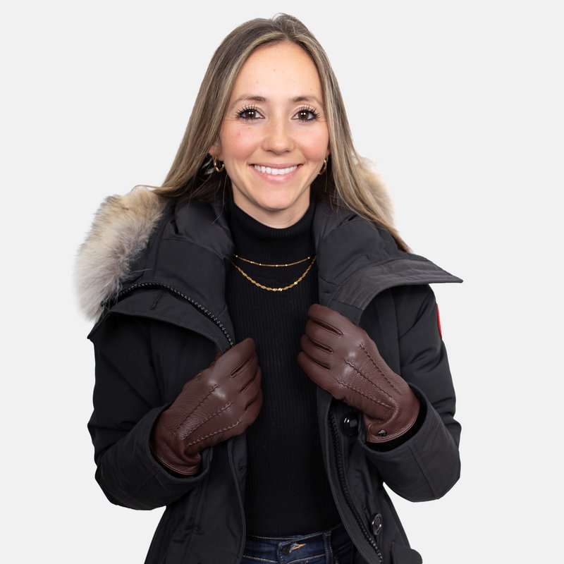 JESS – Ziegenlederhandschuhe mit Kaschmir Wolle Fütterung - Touchfunktion