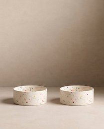 New Party Pet Bowl 16,5cm Set 2 White
