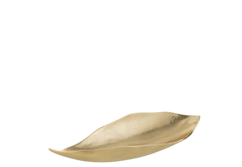 J-Line plateau Tray - tray - metal - gold - small