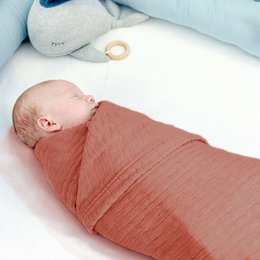 Copper red 4 in 1 Muslin Baby Blanket