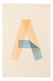 Affiche lettre A print - Creative Notes