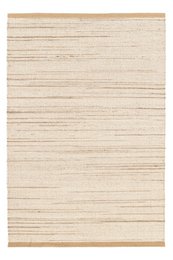 Handgefertigter Wollteppich aus dem Neuland und Jute Marius