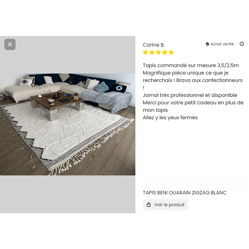 Custom Berber rug