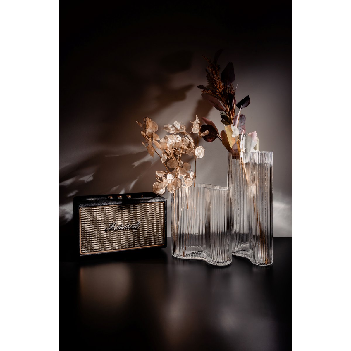MIST SERIES TALL CLEAR VASE