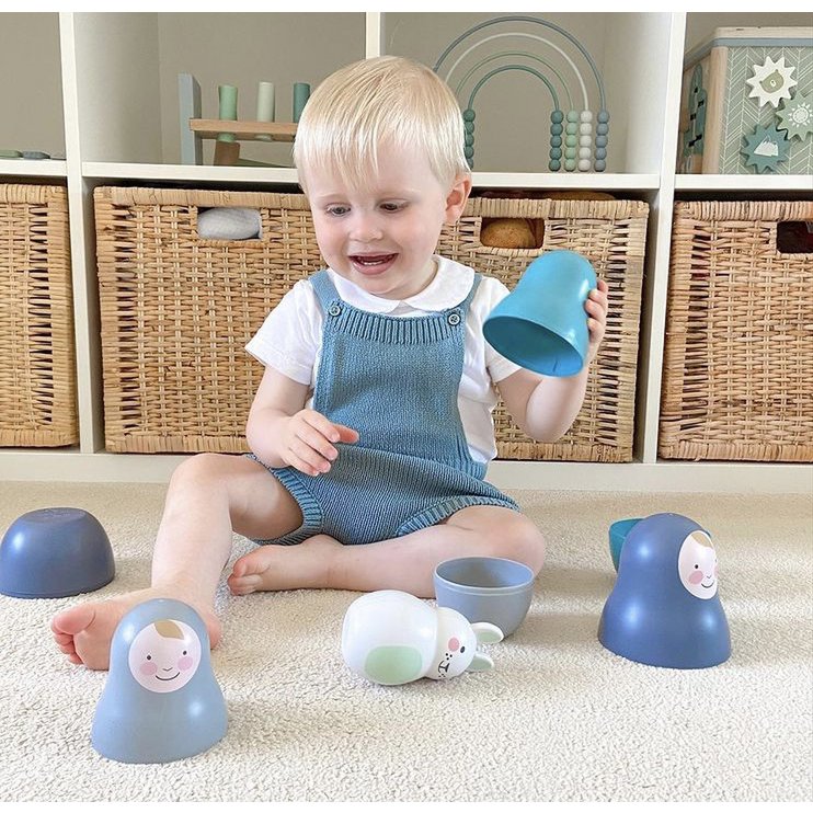 Blau nistende Babys mit Chiming Bo Bunny