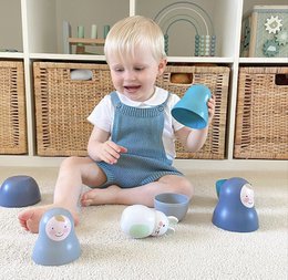 Blue Nesting Babies med Chiming Bo Bunny