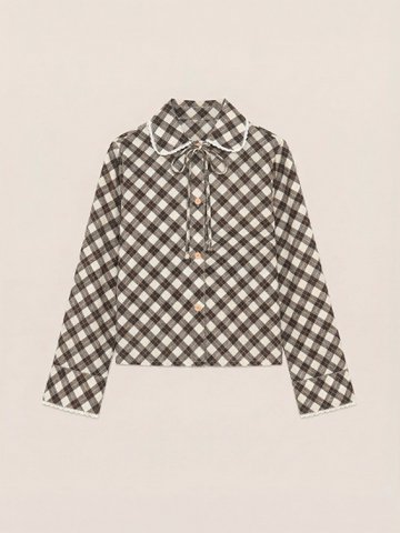 Klassiek, op Betty Argyle geïnspireerd overhemd met geometrische print