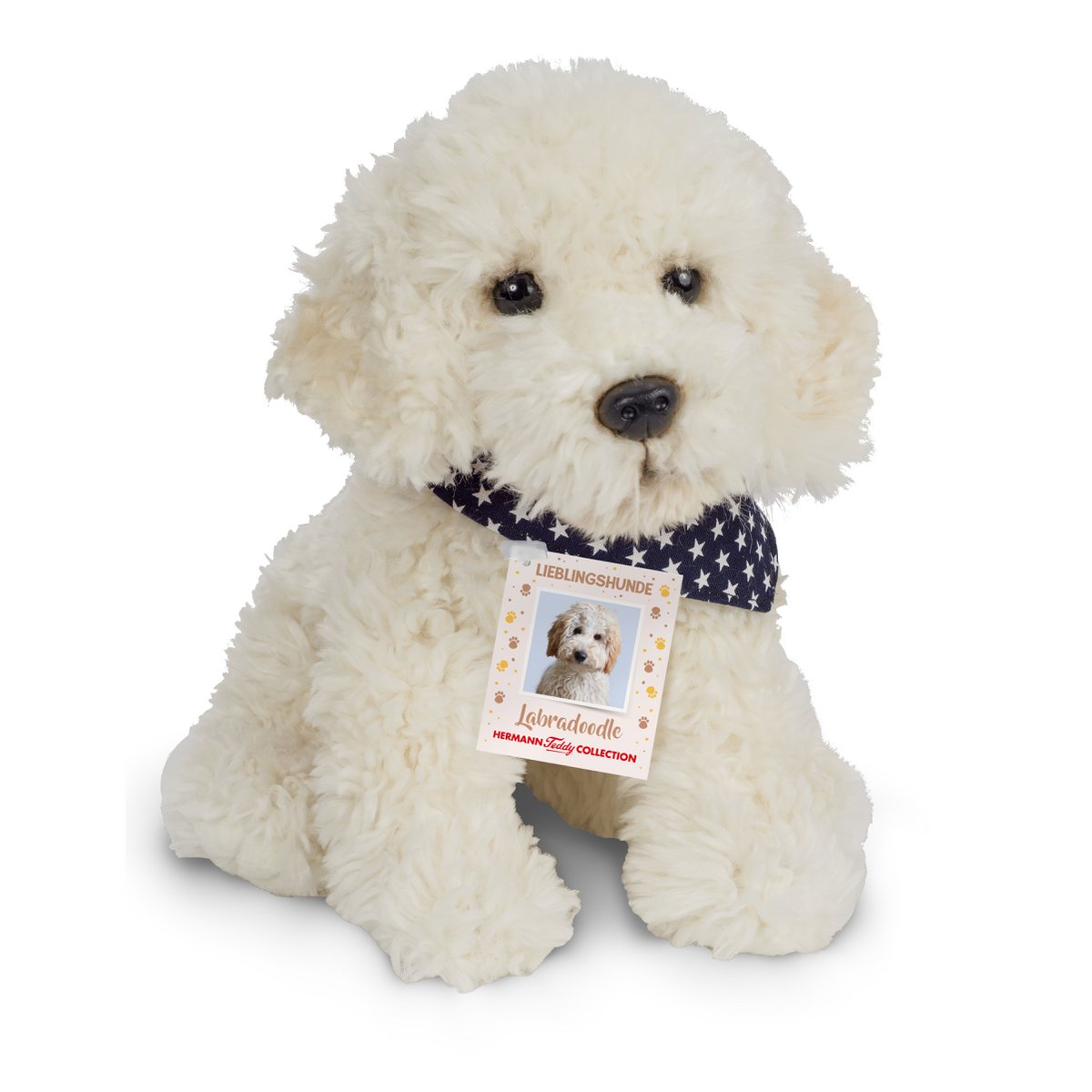 Labradoodle sitting 28 cm - plush toy - soft toy