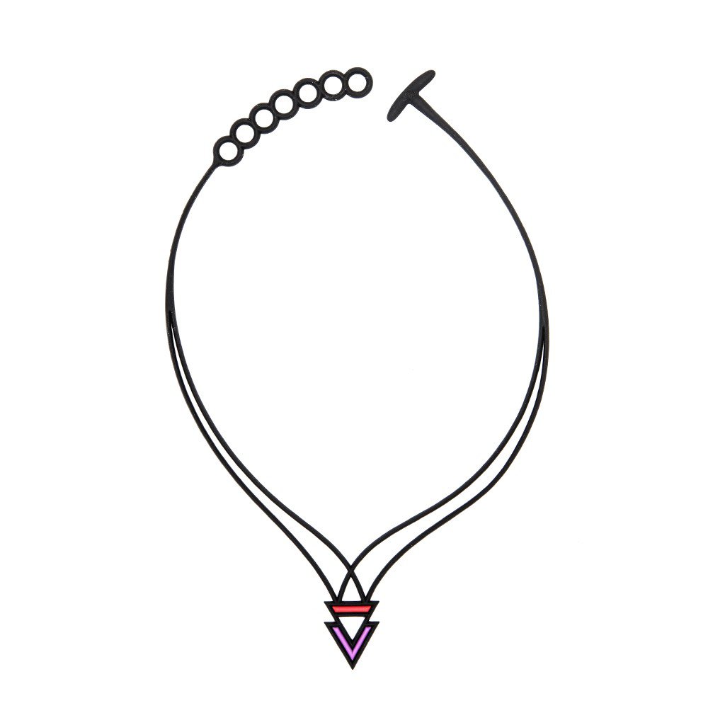 Bermuda Necklace Red and Purple