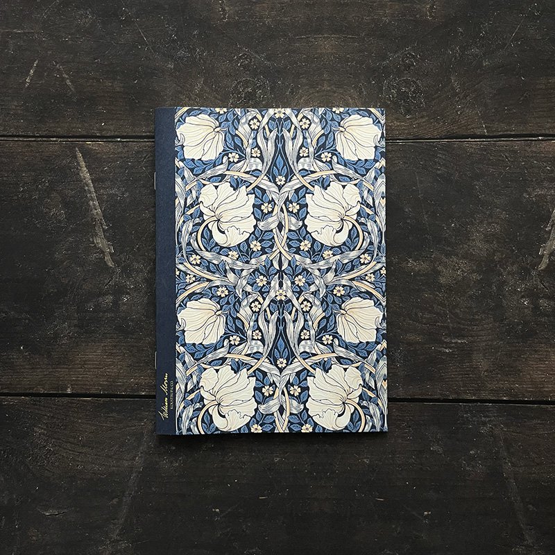 Note Booklet - Pimpernel Dark Blue - William Morris