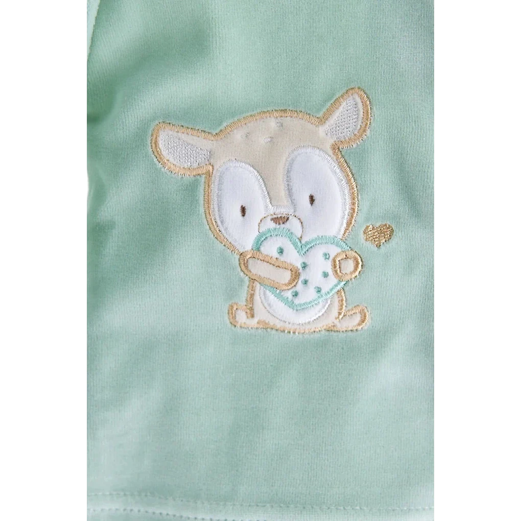Set in velluto per bambini, 2 pezzi, coniglietto