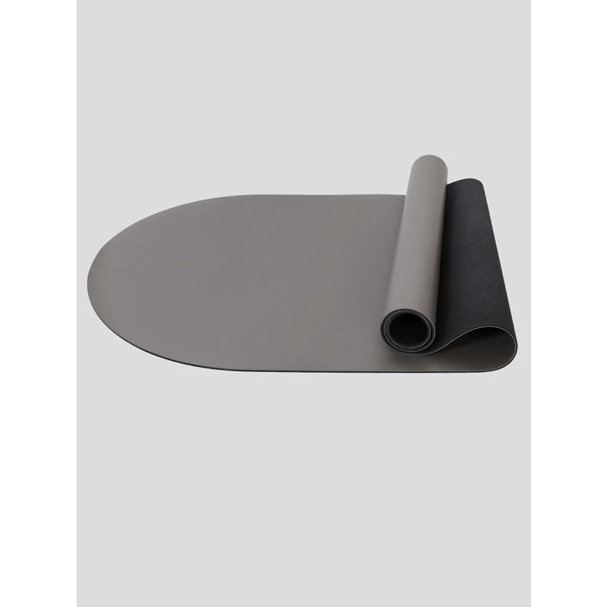 Tapis de Yoga Rond en Caoutchouc Naturel Gris
