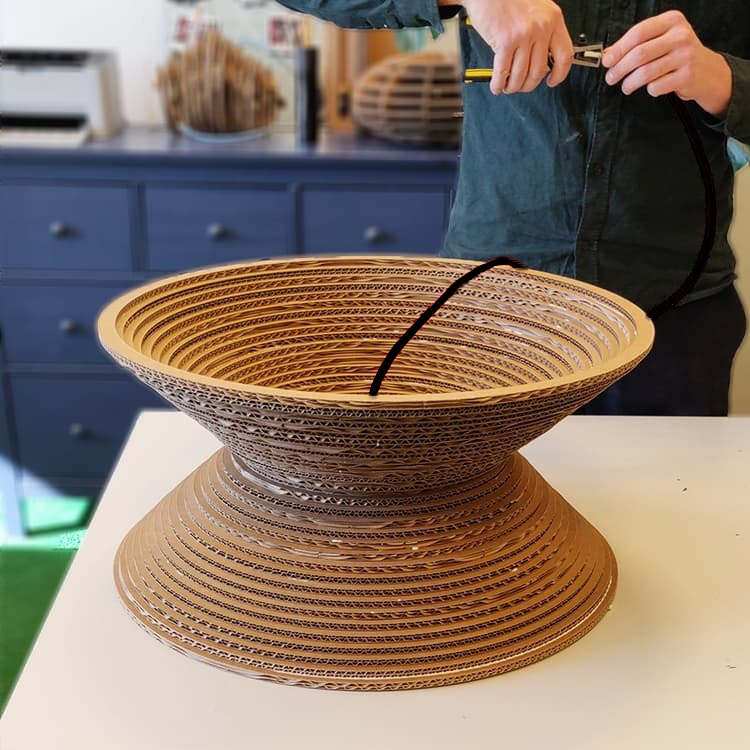 Abat-jour DIY en carton