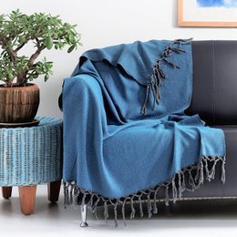 Turquoise on Grey