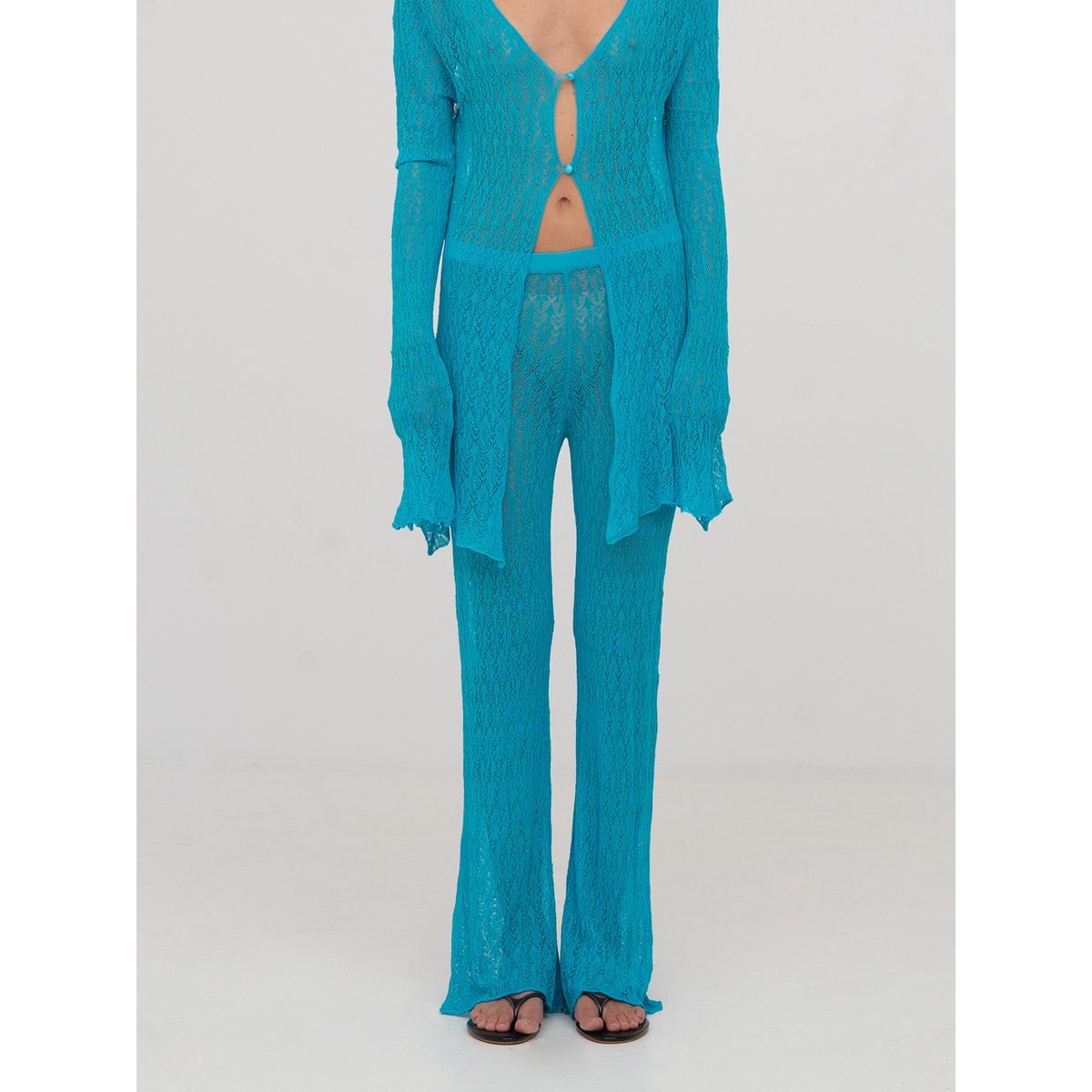 Saint Knit Blue Maxi Pants