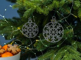 Christbaumschmuck SCHNEEFLOCKE rund