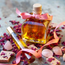 Awen Rose Aura Elixir Geparfumeerde Lichaamsolie, Rose Vanille