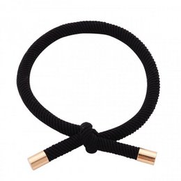Pulsera Nudo Dorado Negro