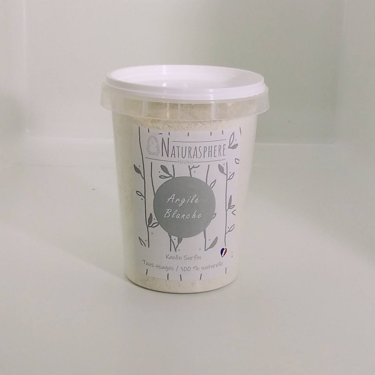 Argile Blanche Surfine 300 g - pot réemployé