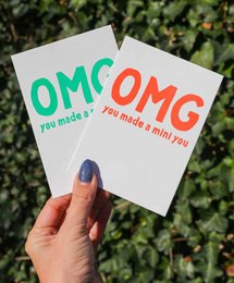 Riso print Omg du har lavet en mini you groen