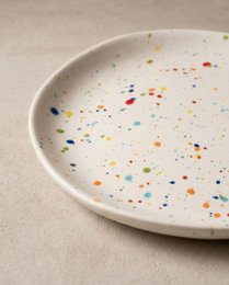 New Party Bread Plate 17cm - Mix 6 Pieces