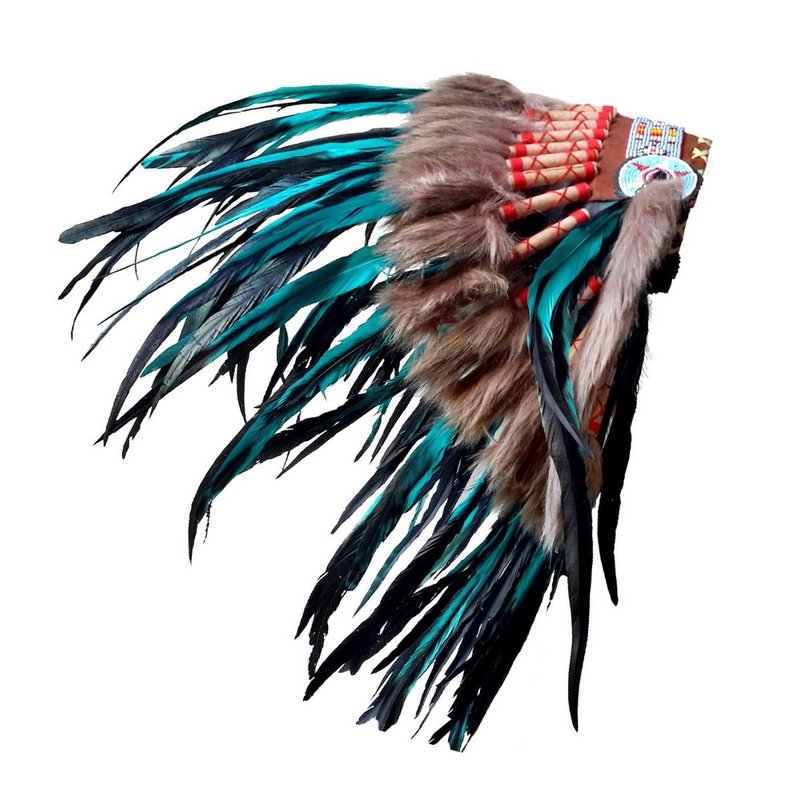 Indian headdress turquoise