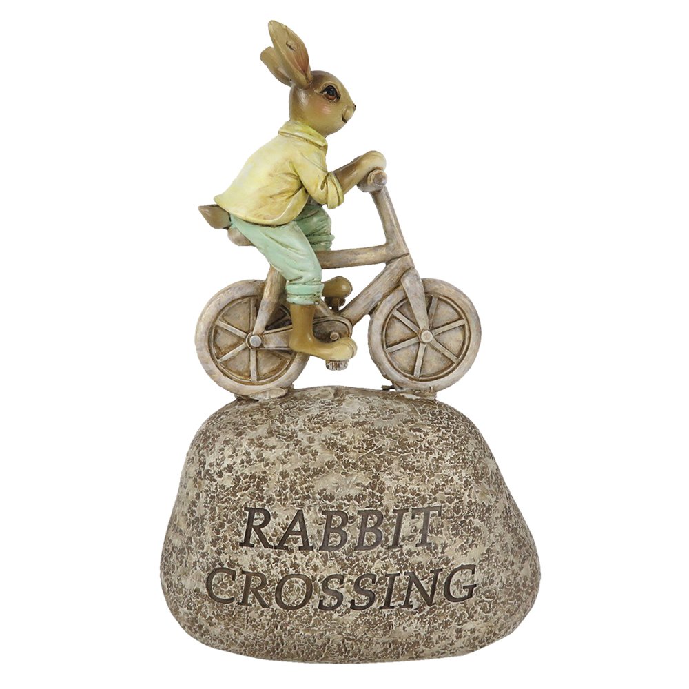 Image rabbit 20 cm gray plastic home accessories