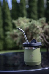 Yerba Mate Set Termolid DualFlow Pro - Forest Green | Un Mate®