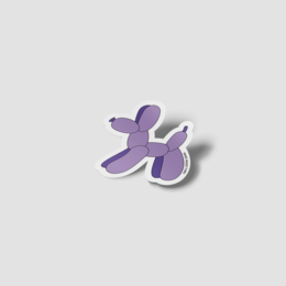 Gestanste sticker "Ballonhond"
