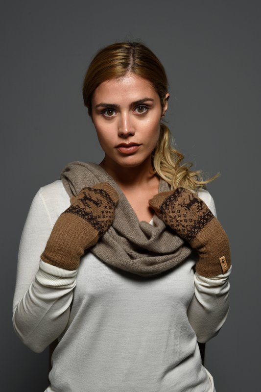 Guanti "Bugat" in lana di cammello
