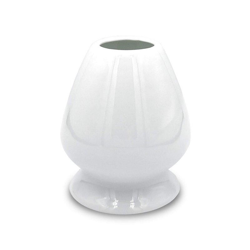 Porta scopa Matcha Kusenaoshi bianco realizzato in ceramica