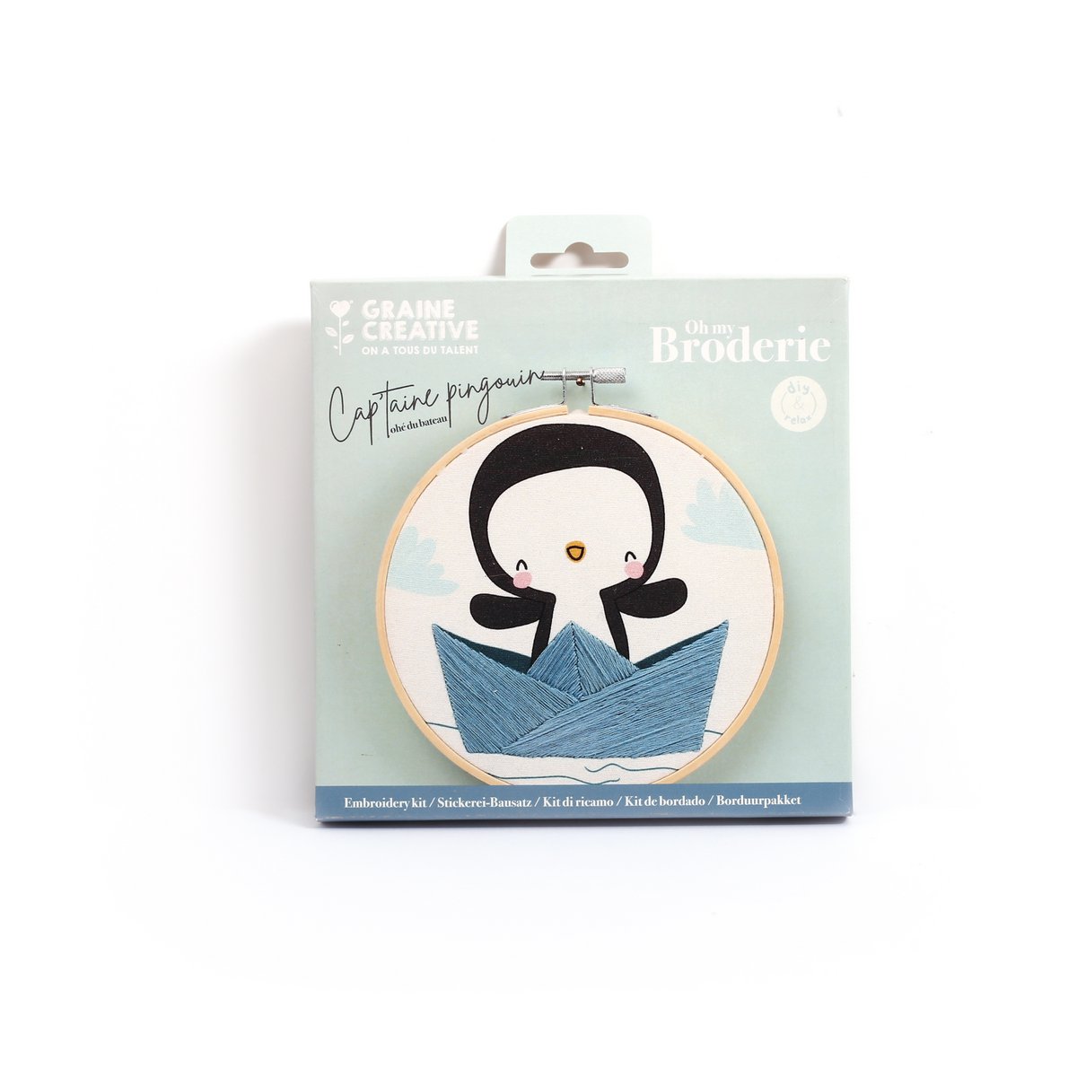 EMBROIDERY SET CAP'TAIN PENGUIN