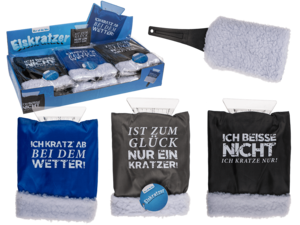 Ice scraper with glove
