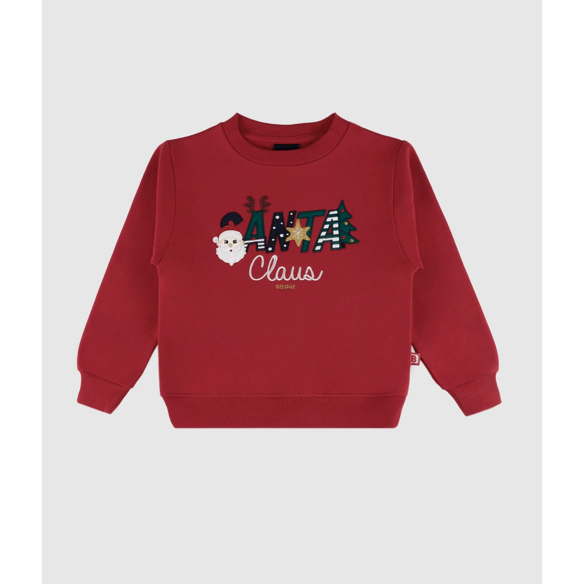 Santa Claus Embroidered Christmas Sweatshirt