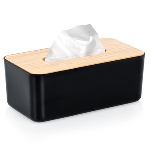 Tissue box container black 24x13x9.5 cm