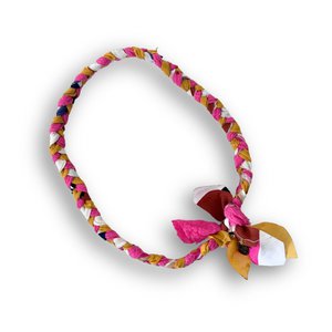 Bandana Ketting " Fuchsia Yellow"