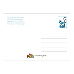 Birthday card blue